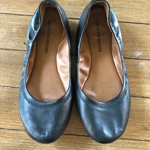 Lucky Brand Black Flats with padding